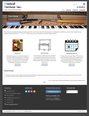 Musical Services Inc., Designed, Marketed and Maintained by WebPaws.com