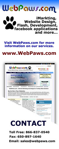 Logo Banner Design for WebPaws on Social Media Sites