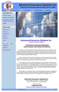 Advanced Insurance Systems, Inc. Website Marketed, Validated and Maintained by WebPaws.com
