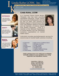 Linda Kohn LCSW, Inc. Website Marketed, Validated and Maintained by WebPaws.com