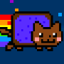 Nyan Cat FLY! played 705 times to date.  Customize your own Nyan Cat, the internet sensation, and take him flying through space!