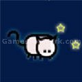 Flying Cat  played 530 times to date.  Keep the cat moving upwards as you bounce on stars and use extra jumps to save from falling.