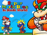 Mario Bros in Sonic played 37432 times to date.  Play Mario Bros in Sonic World Now, A flash clone of the highly popular classic platform based on SEGA Sonic game.