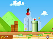 Bouncing Mario played 702 times to date.  Jump into an all new Mario adventure. Control Mario by bouncing through the enemies. Use strategy to pass the obstacles to complete the levels.