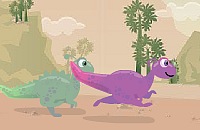 Dino Faster played 718 times to date. This is a prehistoric dinosaur foot race