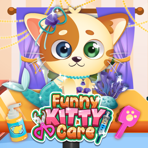 Funny Kitty Care played 61 times to date. Meow! Let's take care of an adorable stray kitty! You play as the rescuer who save a cute little kitty. Clean its dirty fur and treat the wounds until the kitty is completely healthy. Try dressing your kitty with various cute clothes and accessories. Enjoy Funny Kitty Care!
