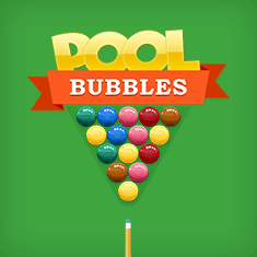 Pool Bubbles played 275 times to date.  Clear all colored pool balls to win this game.