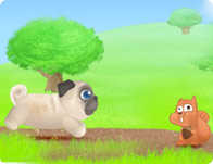 Pug the Dog played 404 times to date.  Run Pug Run!! Avoid the obstacles, and catch the bones along the way.