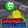 Shape Switcher played 373 times to date.  Help our shape shifting friend discover his hidden powers of color and shape changing to unlock doors and escape the maze in this Flash puzzle game! Play all 13 interesting levels. This game is free.