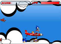 Sonic Sky Chase V2.0 played 666 times to date.  your mission is to help Sonic kill 25 Valkyn badniks in each level in order to progress to the next level.