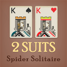 Spider Solitaire 2 Suits played 95 times to date.  Play the 2 suit version of the Spider Solitaire game.