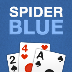 Spider Solitaire Blue played 101 times to date.  The player can choose a game that matches his level and try to solve every Spider Solitaire puzzle as quickly as possible. This game has an infinite undo function.
