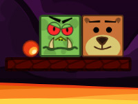 Teddies & Monsters played 427 times to date.  Free the teddies from monsters. Push evil monsters in the lava, and don't let teddies to fal