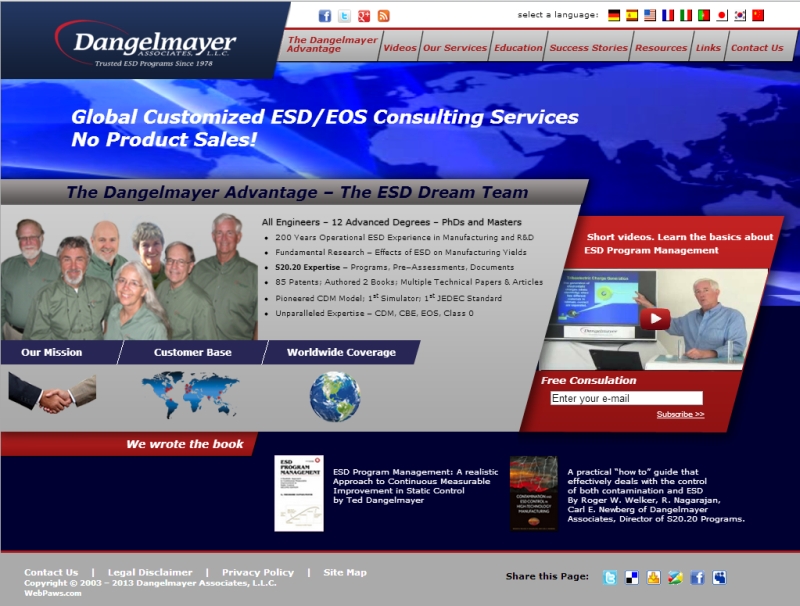 Dangelmayer & Associates, L.L.C. SEO and Website Developed and Maintained by WebPaws.com