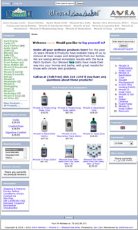 Miracle II is an online store, Designed, Marketed and Maintained by WebPaws.com